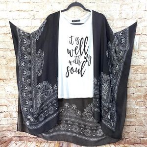 Ruggine Blackish Grey Kimono Sz. O/S